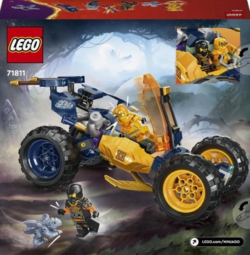 Кубики LEGO NINJAGO Buggy багги для бездорожья Ninja Arina / 71811 + сумка
