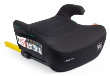 BabyAuto GEKKO iFIX 125-150, сидіння великі, насичений чорний