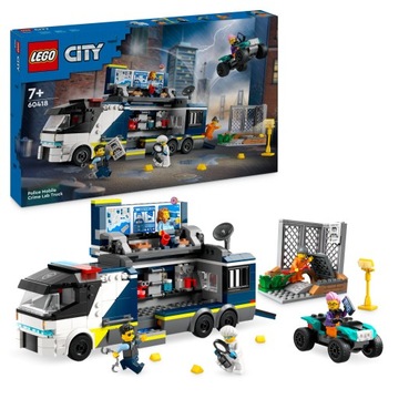 LEGO City 60418 Policyjna ciężarówka z laboratorium kryminalnym