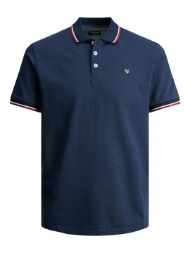 Jack&Jones PREMIUM Polo Bluwin 12169064 Granatowy Regular Fit