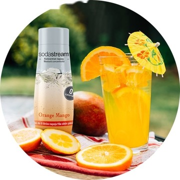 Syrop SODASTREAM Pomarańcza Mango Zero 3 x 440 ml