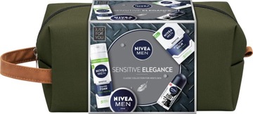 ZESTAW NIVEA MEN 5W1 KOSMETYCZKA + BALSAM + PIANKA + ROLL-ON + KREM