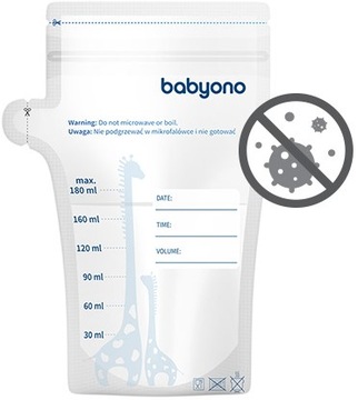 Woreczki do przechowywania pokarmu BABYONO 1084