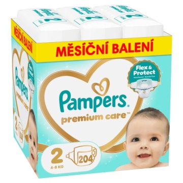 Pampers Premium Care розмір 2, 204 шт., 4-8 кг Підгузки