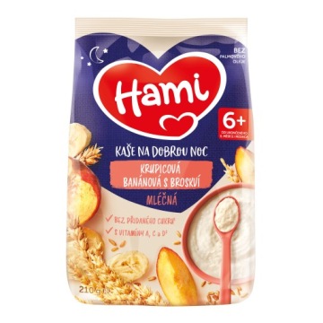 Кашка HAMI DR Кашка молочна 7 пластівців з бананом і полуницями 210 г