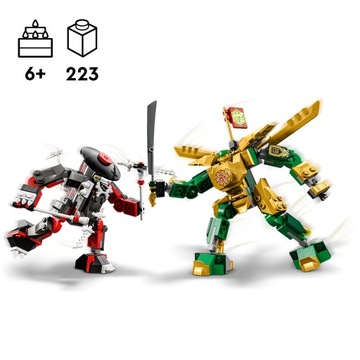 Lego NINJAGO 71781 Столкновение Ллойда с роботом EVO