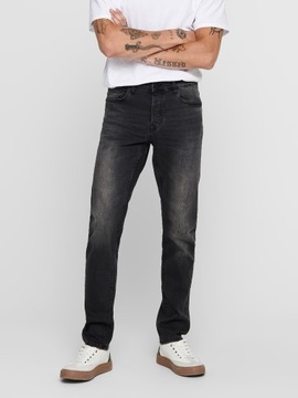 Only & Sons Jeansy Loom 22010447 Czarny Slim Fit