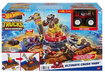 Hot Wheels Zestaw Monster Trucks Arena Bone Shaker Final Game HNB96