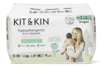 Pieluszki Kit&Kin Naturally Dry Rozmiar 1 40 szt.