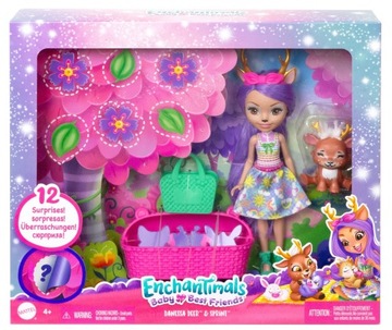 Enchantimals Lalka Baby Best Friends Danessa Deer HLK84