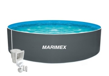 Marimex Басейн Orlando 3,66x0,91 м - Сірий + скімер (10340217)