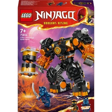 LEGO NINJAGO 71806 МЕХ ЭЛЕМЕНТА ЗЕМЛИ КОУЛА + БУМАЖНЫЙ ПАКЕТ LEGO СРЕДНИЙ