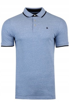 Jack&Jones Polo Paulos 12136668 Niebieski Slim Fit