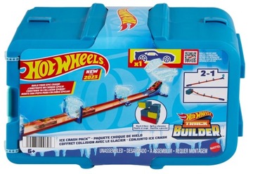 HOT WHEELS TRACK BUILDER TOY WALIZKA LODOWY Ice Crushing HNJ66 + AUTKO