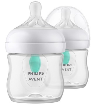 Антиколиковая бутылочка Avent RESPONSE 125 natural scy 670 без воздуха, 2 упаковки