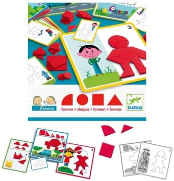 Игра Эдулудо Головоломка с геометрическими фигурами Djeco 3+