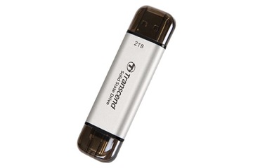 Transcend ESD310C SSD, 2TB, srebrny