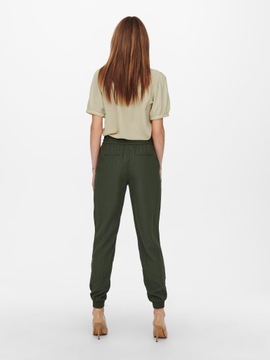 ONLY Spodnie dresowe 15203946 Zielony Regular Fit