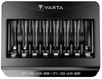 Varta 57684 ładowarka akumulatorków 8x AAA AA LCD