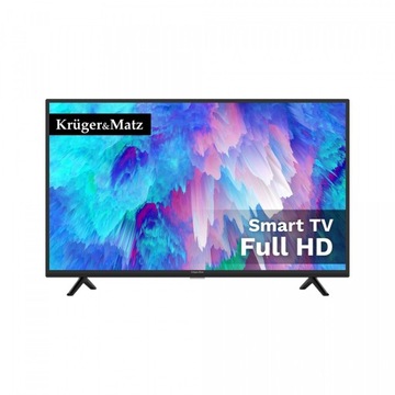 Телевизор Kruger&Matz с диагональю 32 дюйма, Smart DVB-T2/S2 H.265 HEVC
