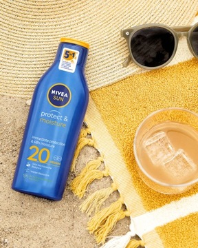 NIVEA SUN Protect & Moisture Увлажняющий лосьон для загара SPF 20, 200 мл