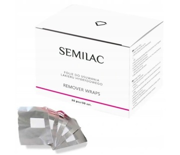 Semilac Remover Wraps 50 гибридных пленок для удаления