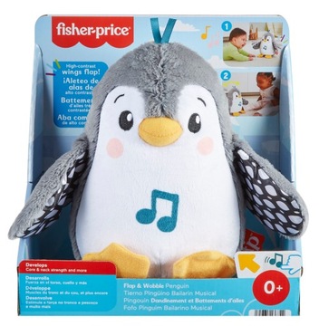 Fisher-Price Muzyczny Pingwinek Kiwaczek Zabawka dla niemowląt HNC10