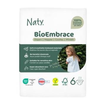 Підгузки Naty Bioembrace XL 16+ кг (17 шт.)