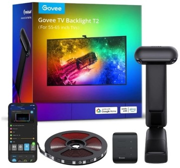 Govee Envisual podświetlenie T2 do telewizorów 55-65 cali RGBIC WiFi TV LED