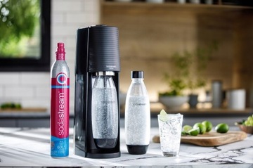 Карбонатор для черной воды SodaStream Terra + книга «Коктейли с пузырьками»