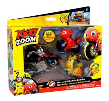 TOMY Trzypak Motorów Ricky Zoom Maxwell Scootio