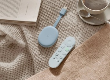 Медиаплеер Google Chromecast 4.0 HD, белый Google TV