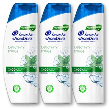 Head&Shoulders Menthol szampon do włosów 3x400