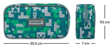 Серебряный пенал BAAGL Minecraft Creeper