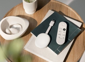 SMART TV Stick GOOGLE Chromecast 4K Медиаплеер ANDROID