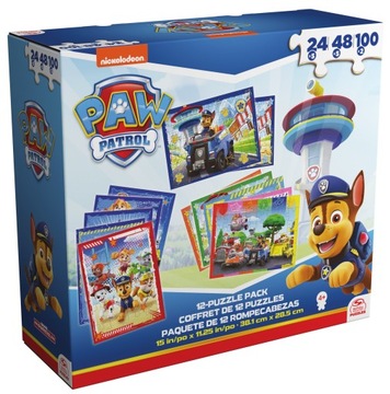 PSI PATROL PUZZLE 12W1 24 48 100 ELEMENTÓW 6066856 SPIN MASTER