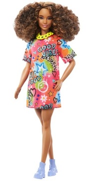 Barbie Model 201 - T-shirtowa sukienka oversize FBR37 na święta prezent