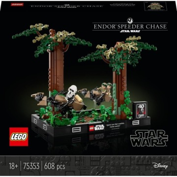 Диорама LEGO Star Wars: Погоня за Спидером 75353