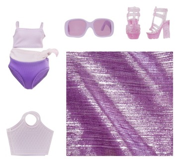 КУКЛА RAINBOW HIGH VIOLET WILLOW SWIM AND STYLE + АКСЕССУАРЫ