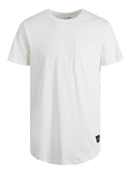 Męski t-shirt z kieszenią White Jack & Jones Noa