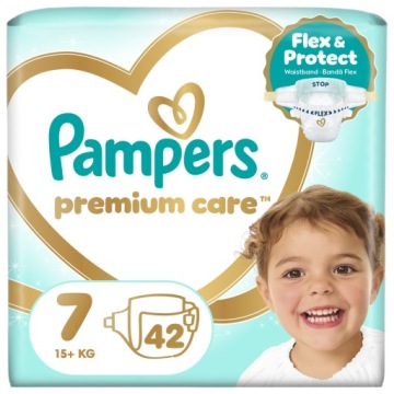 Підгузки Pampers Premium Care розм. 7, 15+ кг 42 шт.