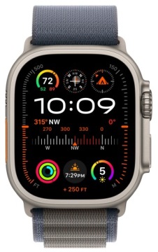 APPLE Watch Ultra 2 GPS Cellular 49mm Titanium Case with Blue Alpine Loop M