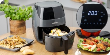 Обезжиренная фритюрница Zelmer ZAF5502G 1500 Вт 5 л черная