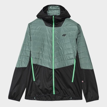 МУЖСКАЯ КУРТКА С КАПЮШОНОМ 4F СТЕГАНАЯ ПЕРЕХОДНАЯ ОСЕННЯЯ ФУНКЦИОНАЛЬНАЯ КУРТКА AW23M310