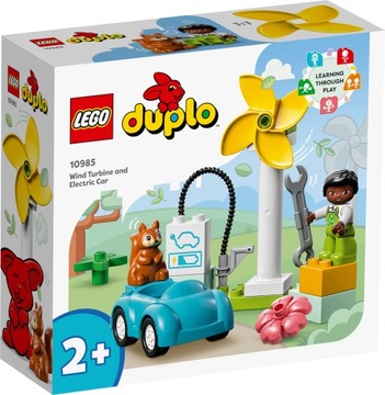 LEGO Duplo Turbina wiatrowa i samochód elektryczny 10985