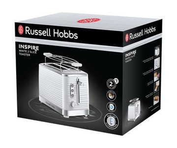 Белый тостер Russell Hobbs Inspire 1050 Вт