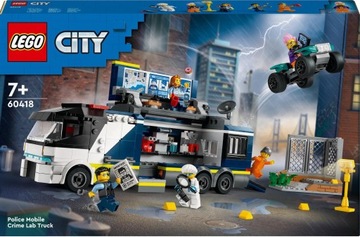 LEGO 60418 City Policyjna ciężarówka z laboratorium kryminalnym