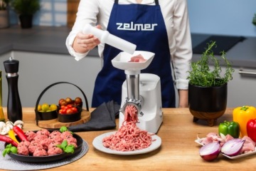 МАШИНА ZELMER для ИЗМЕЛЬЧЕНИЯ МЯСА, овощей, картофеля, надежная, 1,8КГ/1мин.