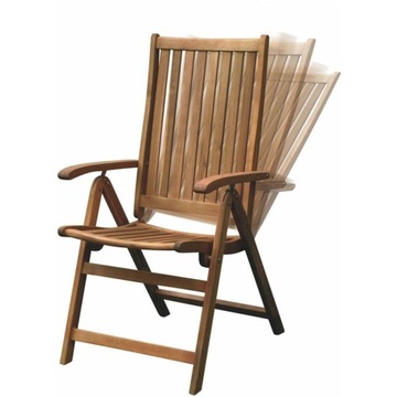 Комплект из 2 садовых балконных стульев Fieldmann, дерево акация