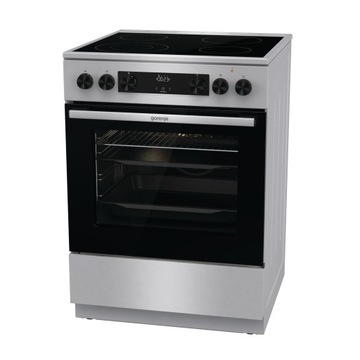 Керамическая кухня Gorenje GECS6C70XC, 71л, гриль, конвекция, пицца, 60 см, пара